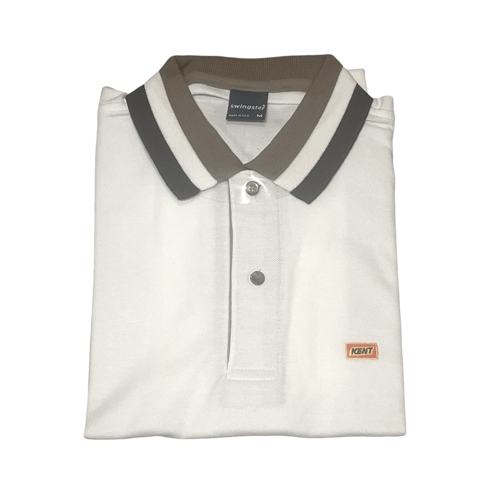 NEW Vintage Swingster Polo Shirt KENT (Feeds) Logo Men’s Size Medium